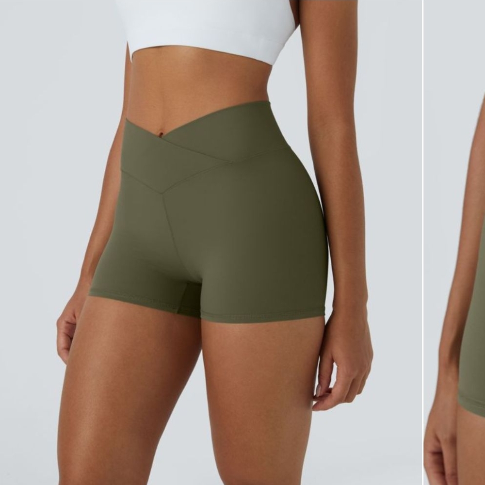 HALARA Olive Athletic Women's Shorts